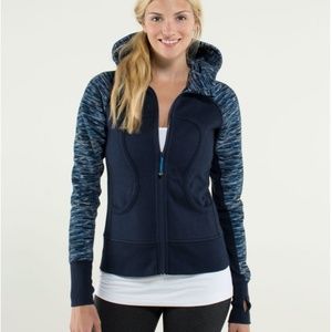 Lululemon Scuba Hoodie - Inkwell We Are From Space Printed (Blue) - Size 10